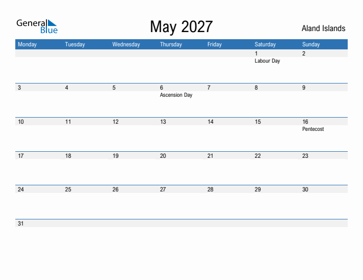 Fillable May 2027 Calendar