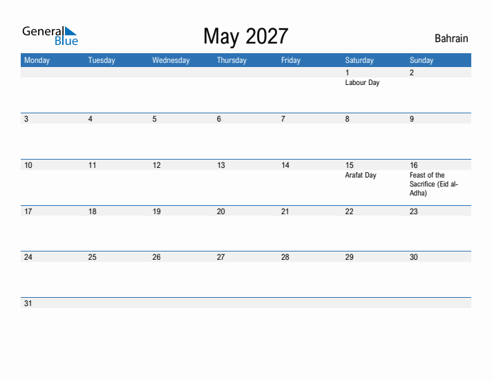 Fillable May 2027 Calendar