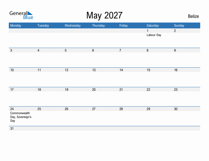 Fillable May 2027 Calendar