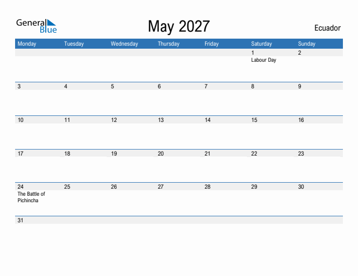 Fillable May 2027 Calendar