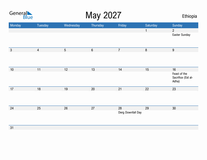 Fillable May 2027 Calendar