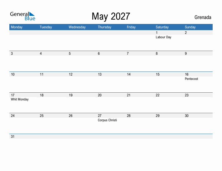 Fillable May 2027 Calendar