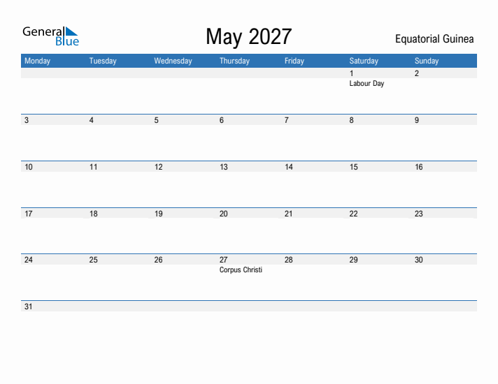 Fillable May 2027 Calendar