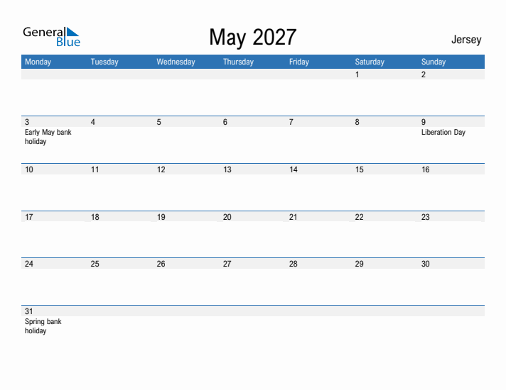 Fillable May 2027 Calendar