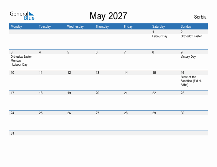 Fillable May 2027 Calendar