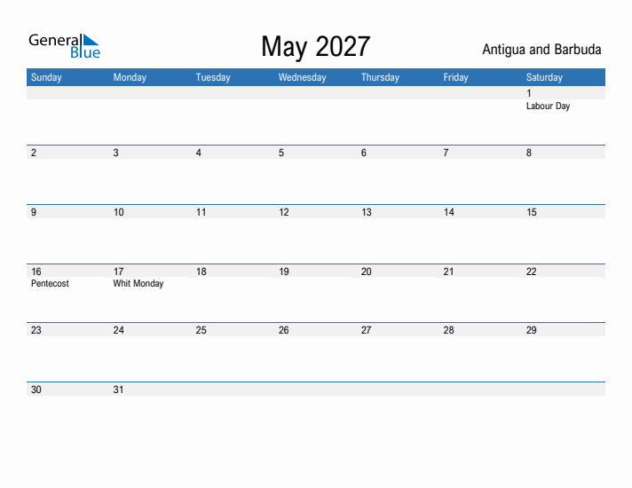 Fillable May 2027 Calendar