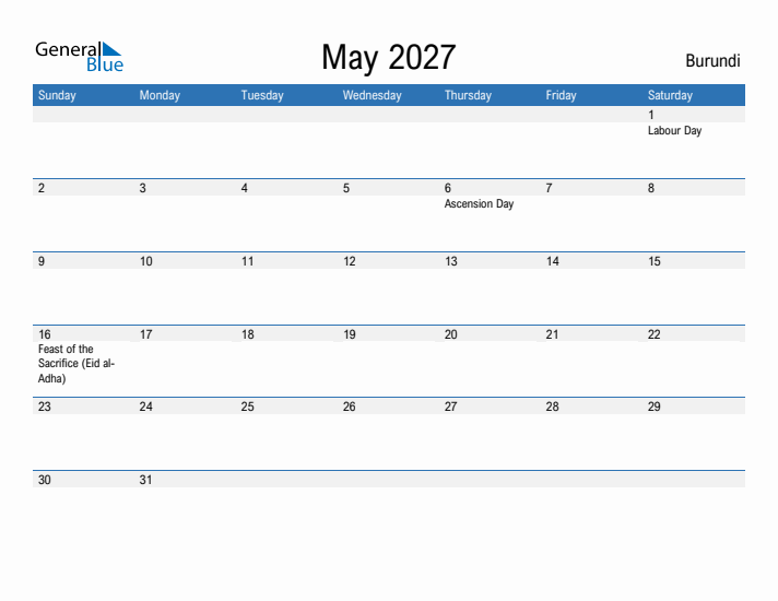 Fillable May 2027 Calendar