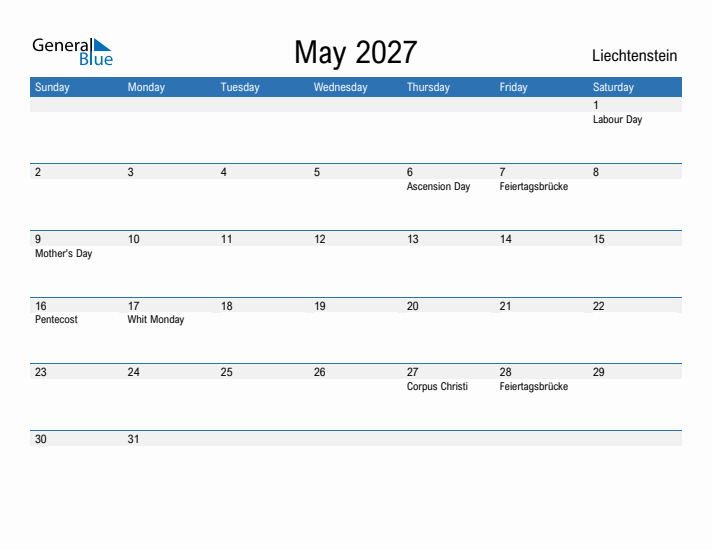 Fillable May 2027 Calendar