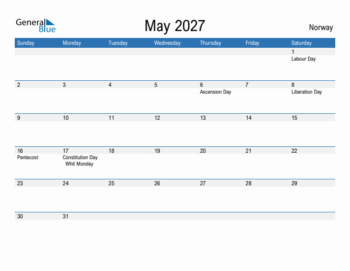 Fillable May 2027 Calendar