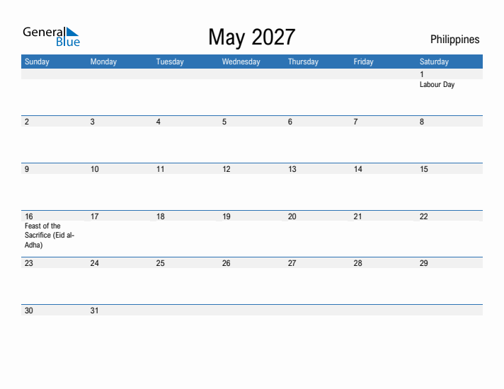 Fillable May 2027 Calendar