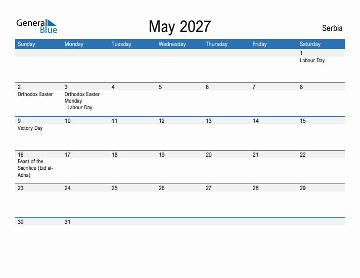 Fillable May 2027 Calendar