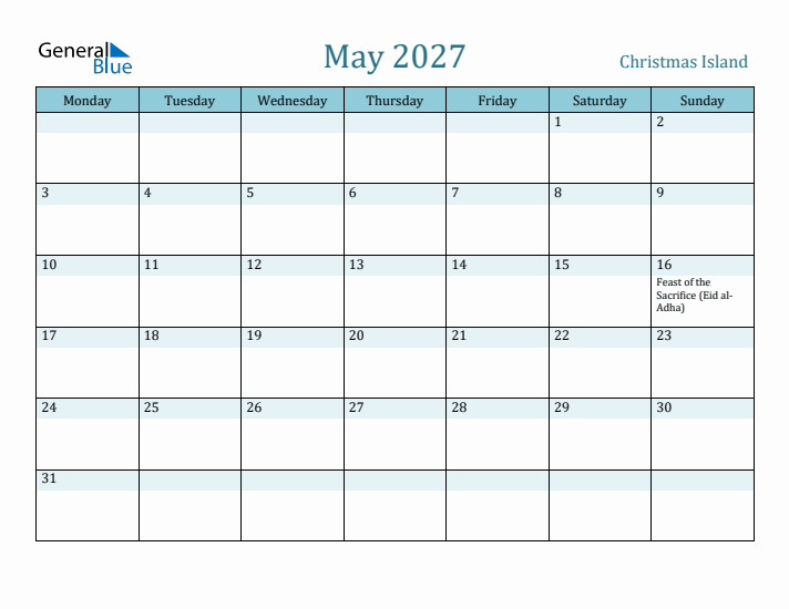 May 2027 Calendar with Holidays