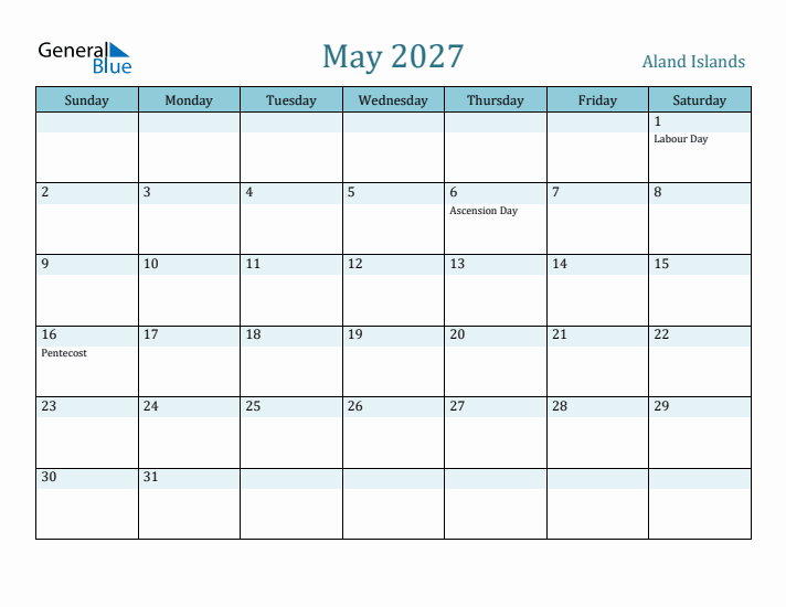 May 2027 Calendar with Holidays