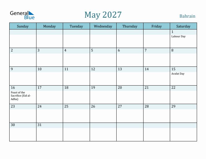 May 2027 Calendar with Holidays