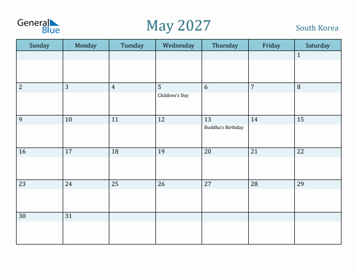 May 2027 Calendar with Holidays