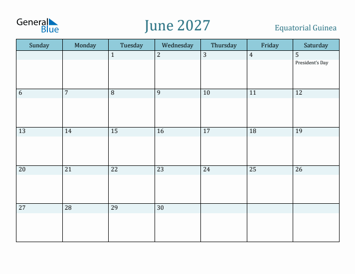 June 2027 Calendar with Holidays