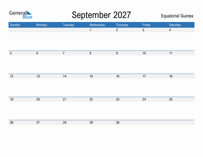 Fillable September 2027 Calendar