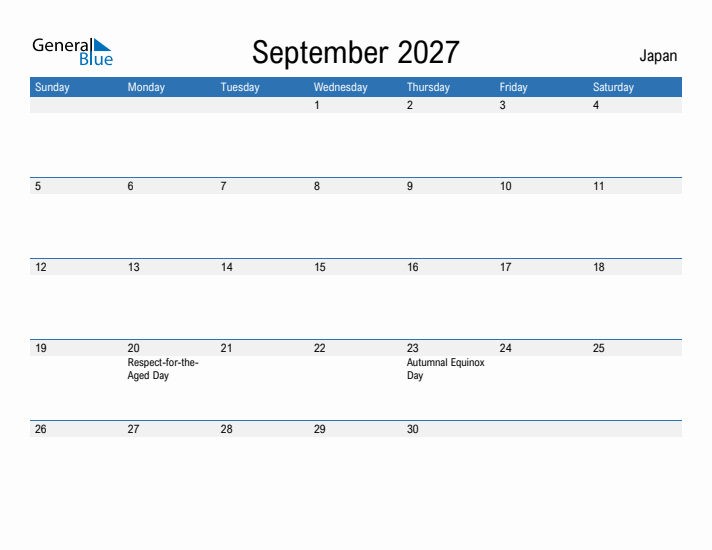 Fillable September 2027 Calendar