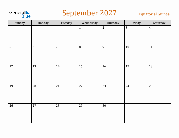 September 2027 Holiday Calendar with Sunday Start