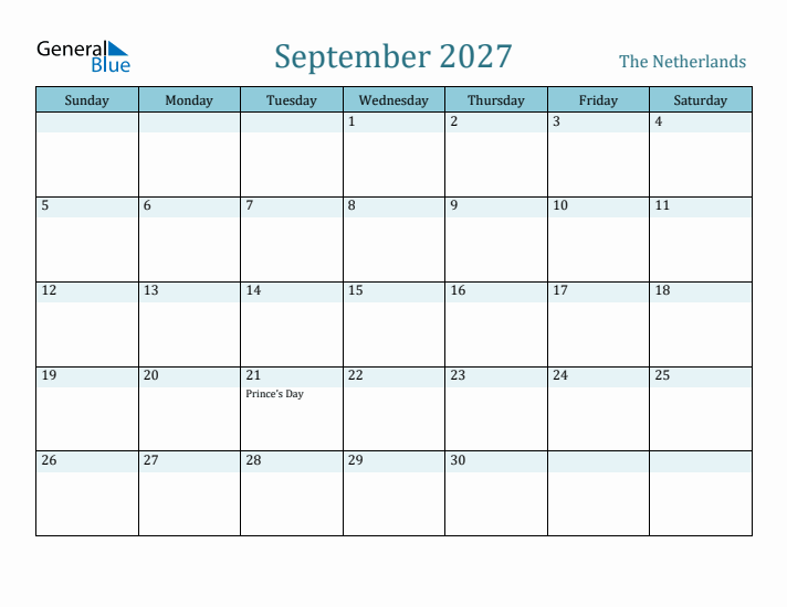 September 2027 Calendar with Holidays