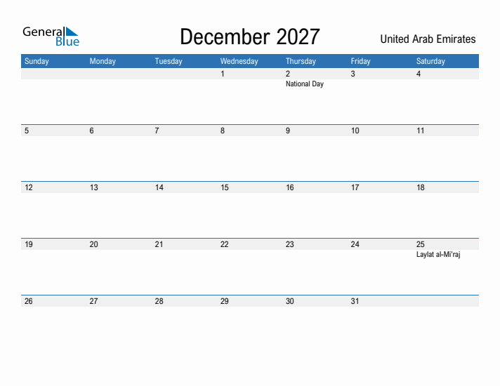 Fillable December 2027 Calendar