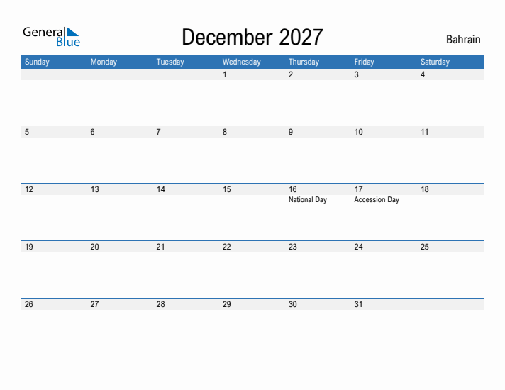 Fillable December 2027 Calendar