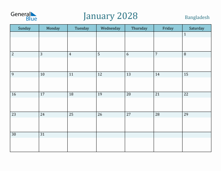 January 2028 Calendar with Holidays