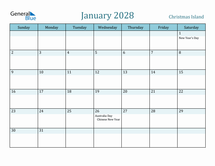 January 2028 Calendar with Holidays