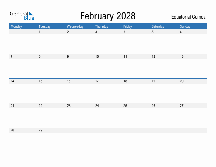 Fillable February 2028 Calendar