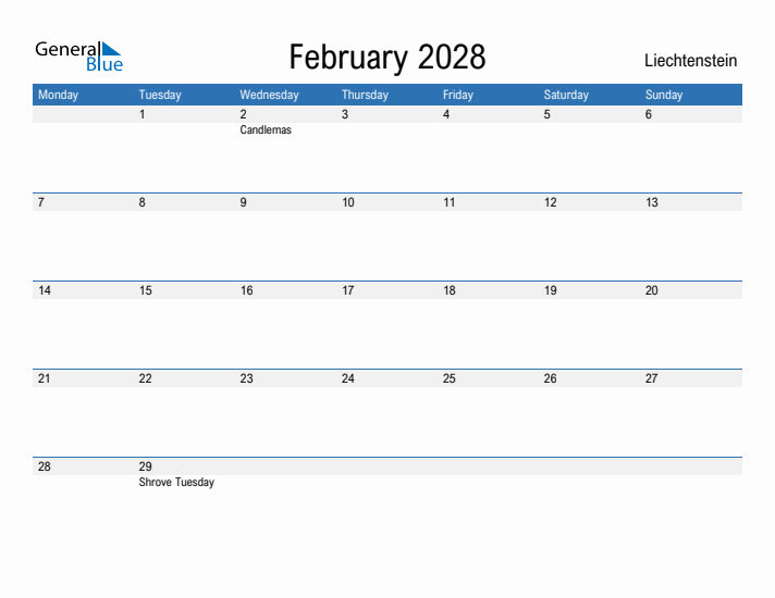 Fillable February 2028 Calendar