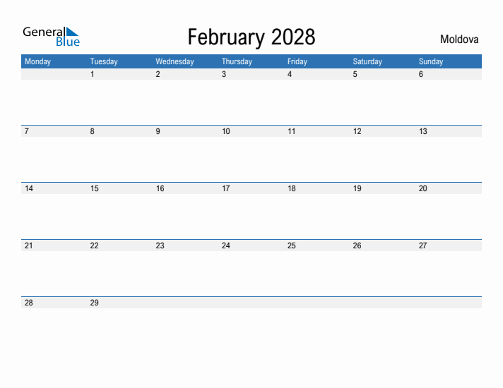 Fillable February 2028 Calendar