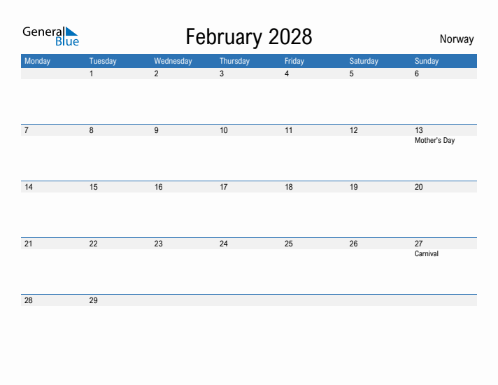 Fillable February 2028 Calendar