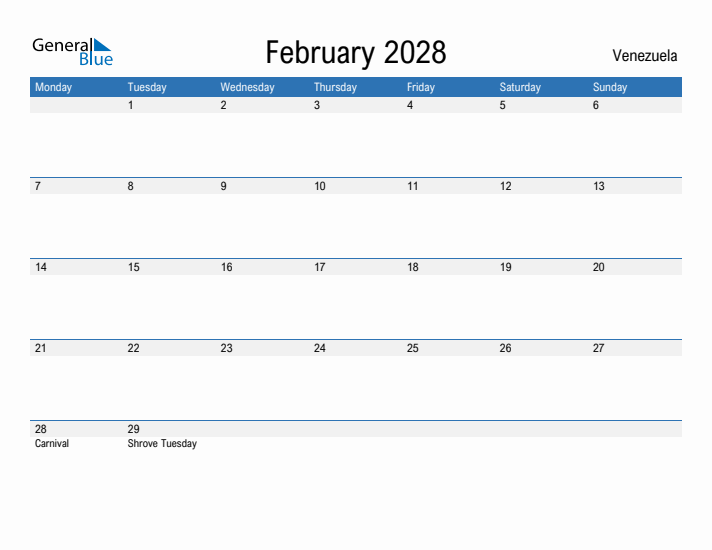 Fillable February 2028 Calendar