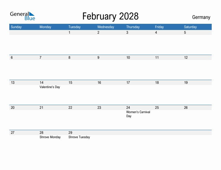 Fillable February 2028 Calendar