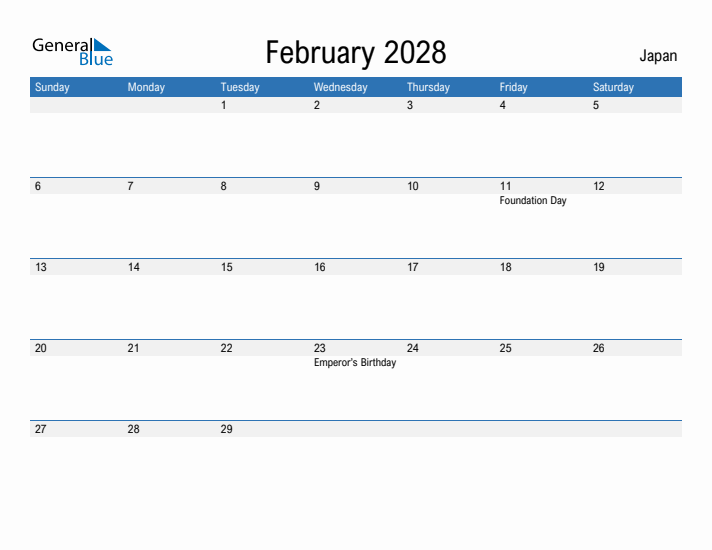 Fillable February 2028 Calendar