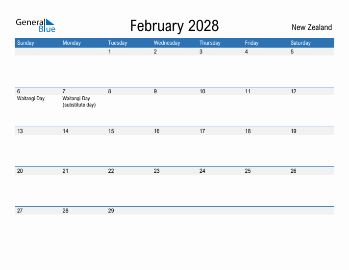 Fillable February 2028 Calendar