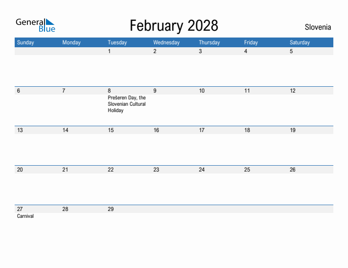 Fillable February 2028 Calendar