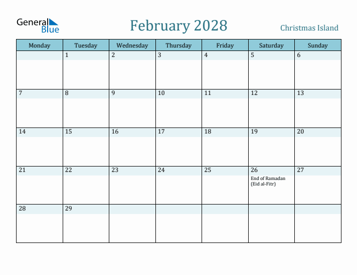 February 2028 Calendar with Holidays