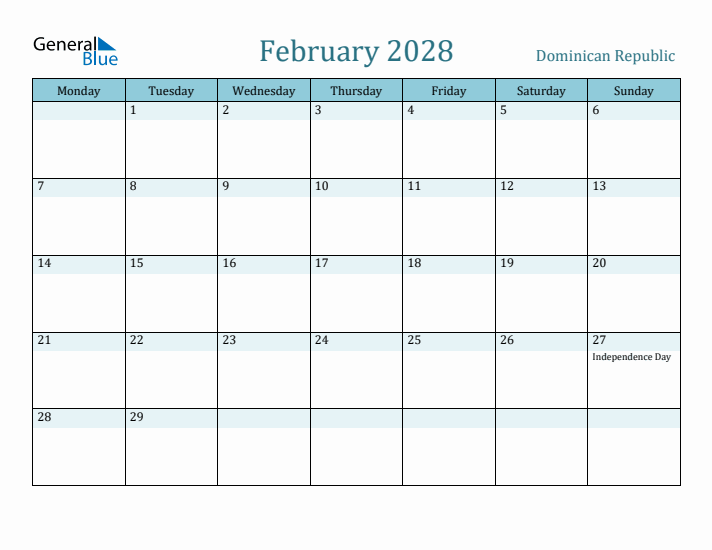 February 2028 Calendar with Holidays