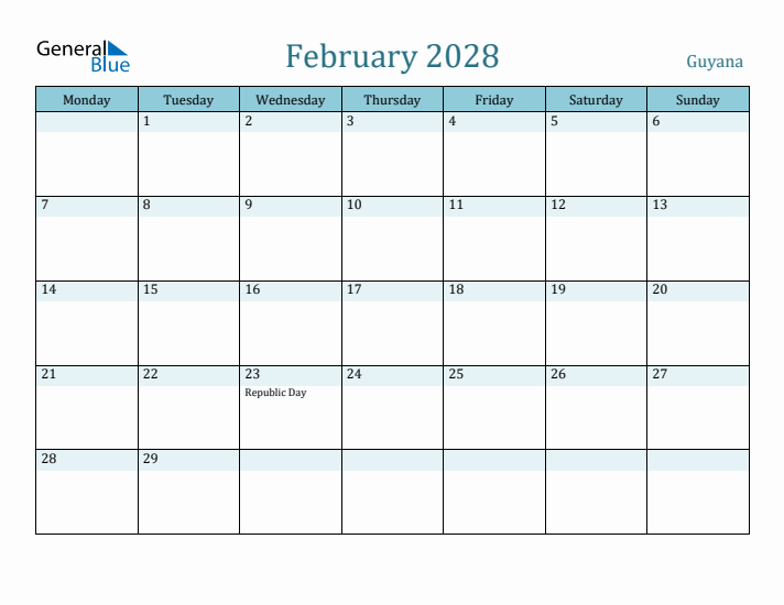 February 2028 Calendar with Holidays