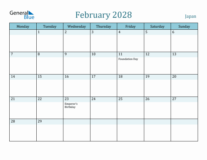 February 2028 Calendar with Holidays