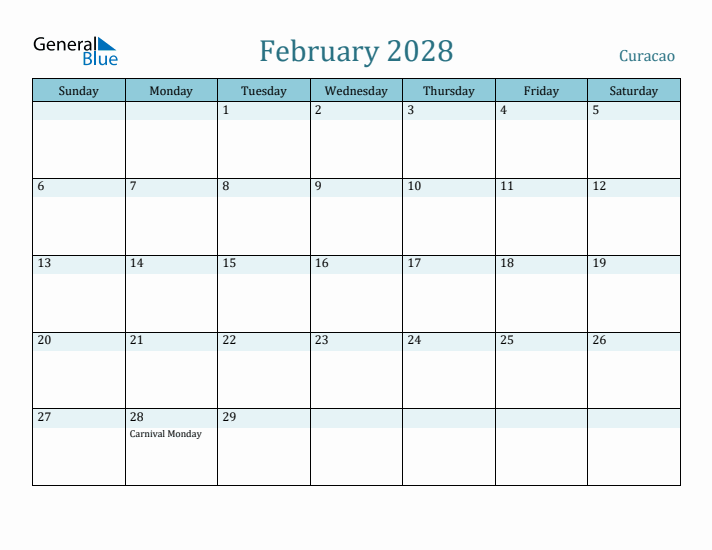 February 2028 Calendar with Holidays