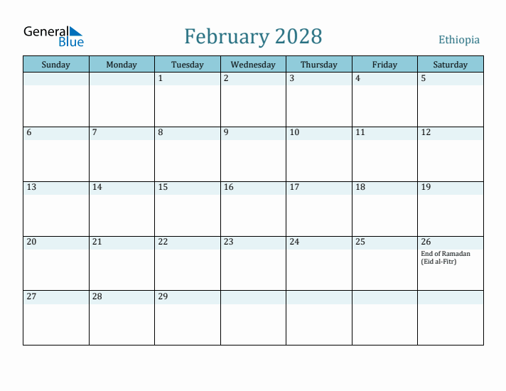 February 2028 Calendar with Holidays