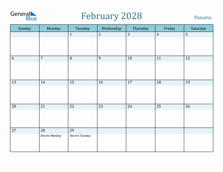 February 2028 Calendar with Holidays