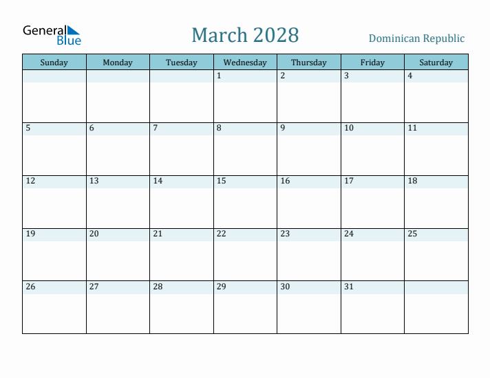 March 2028 Calendar with Holidays