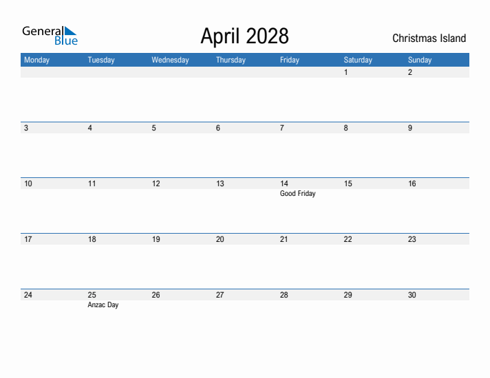 Fillable April 2028 Calendar