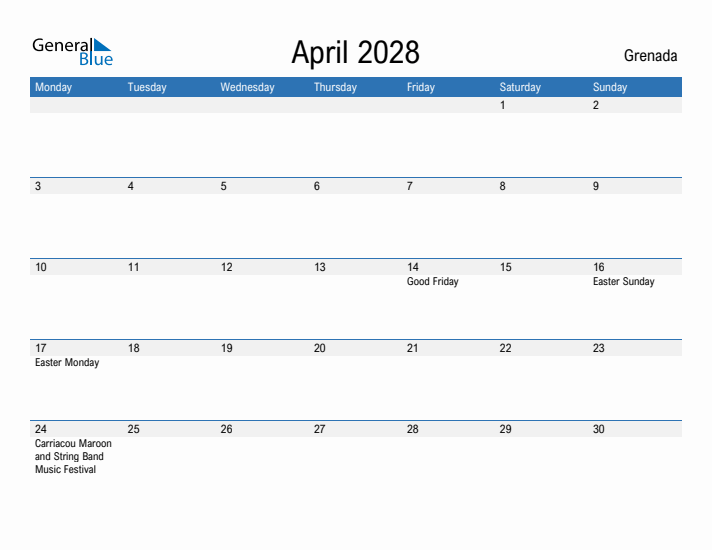 Fillable April 2028 Calendar