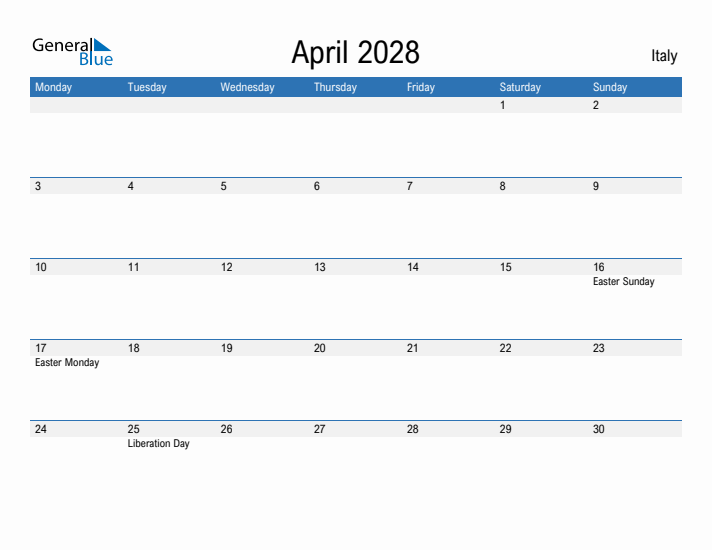 Fillable April 2028 Calendar