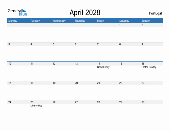 Fillable April 2028 Calendar