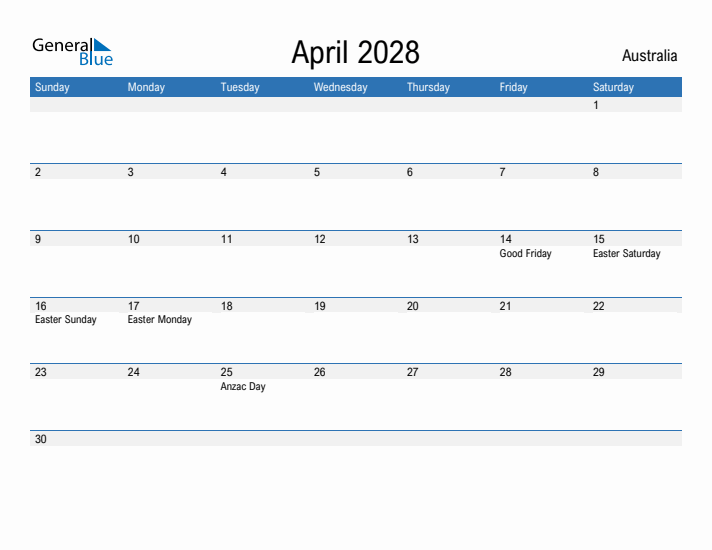 Fillable April 2028 Calendar